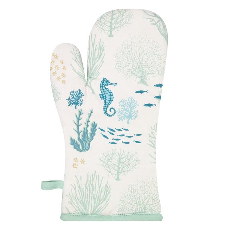 Green Coral Design Single Oven Mitt product image 1