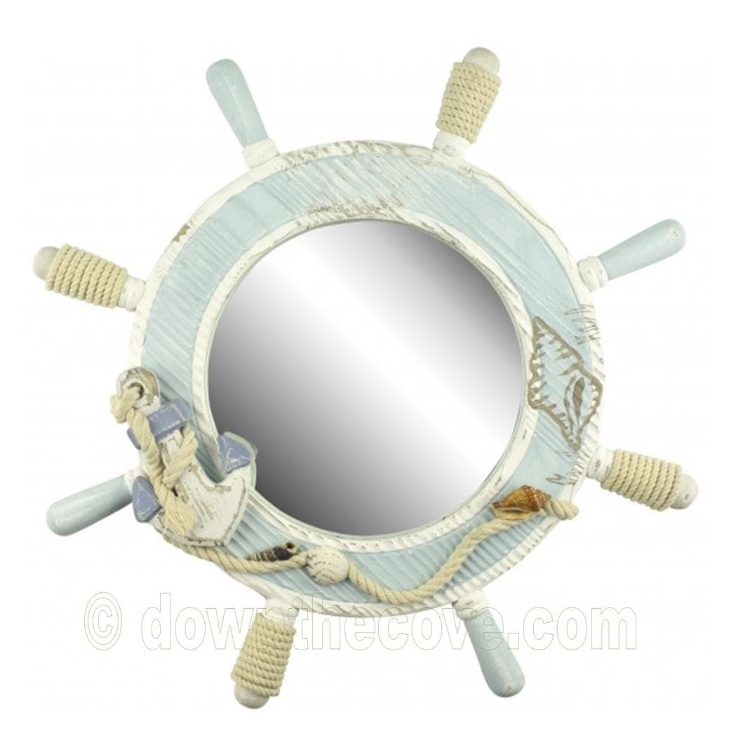 Ships Wheel Mirror