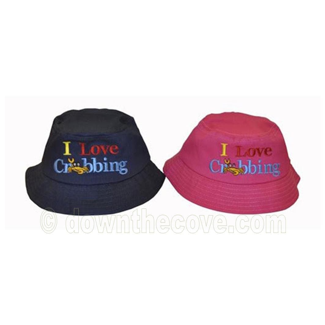 Bush Hat with "I Love Crabbing"