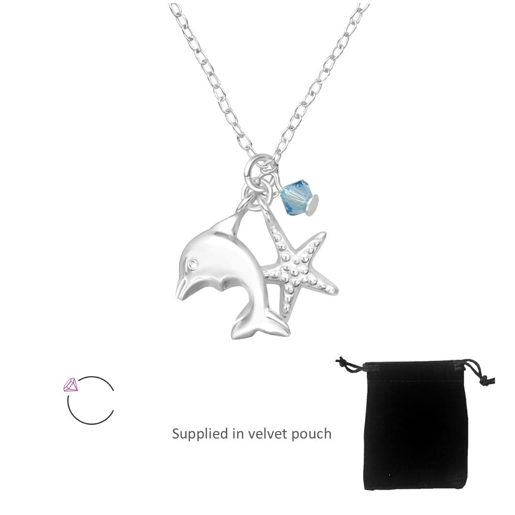 Children's Silver Ocean Lovers Necklace