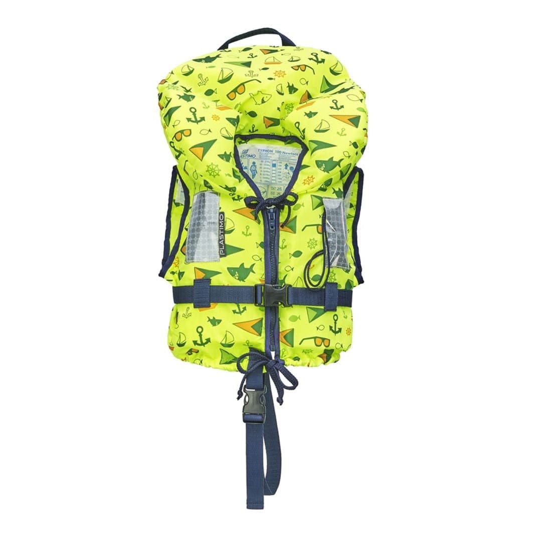 Plastimo Childs Typhoon Lime Yellow Lifejacket - 100N