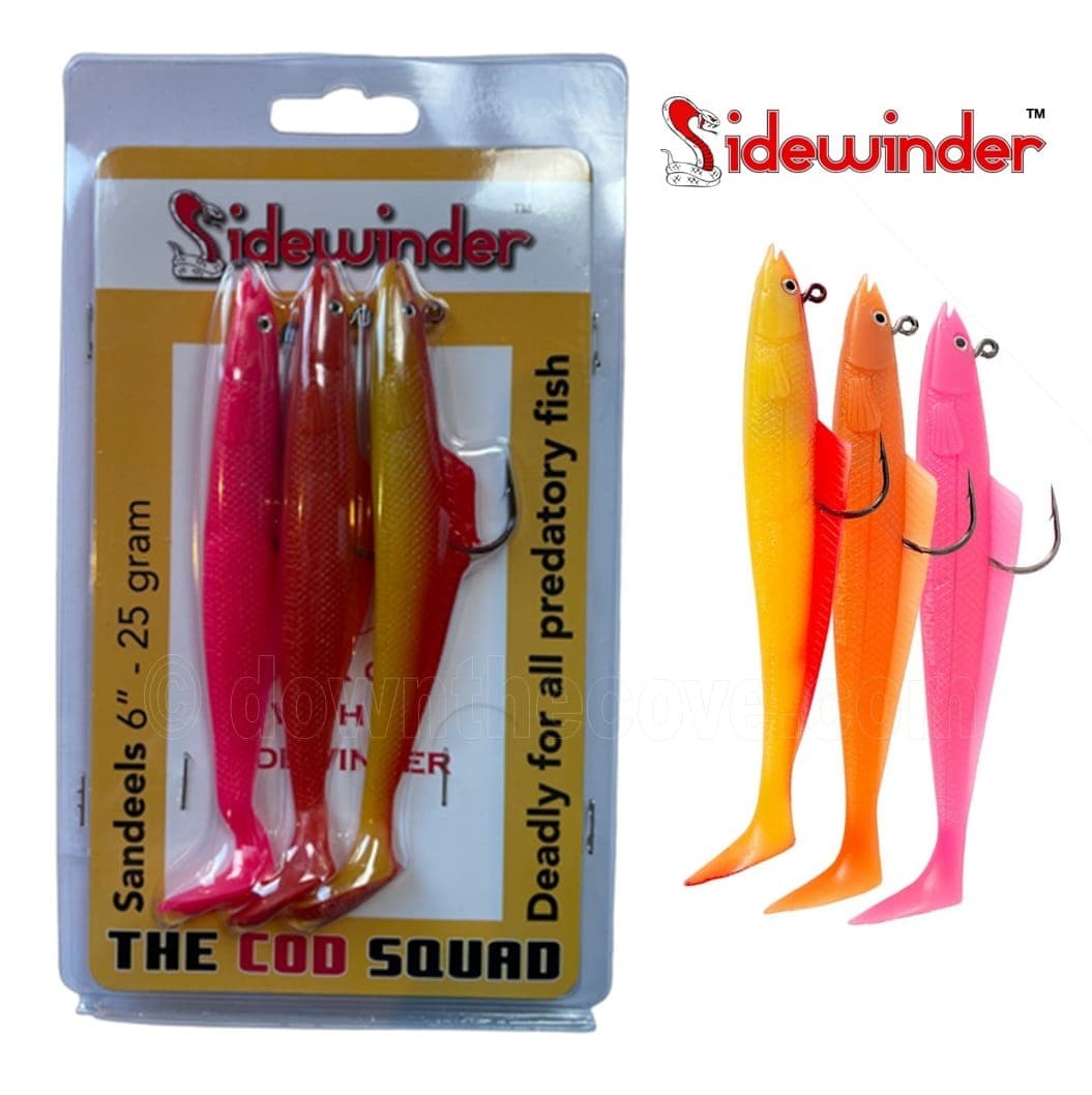 Sidewinder 25g Sandeel - 6" Cod Squad - Super Solid Selection product image 1