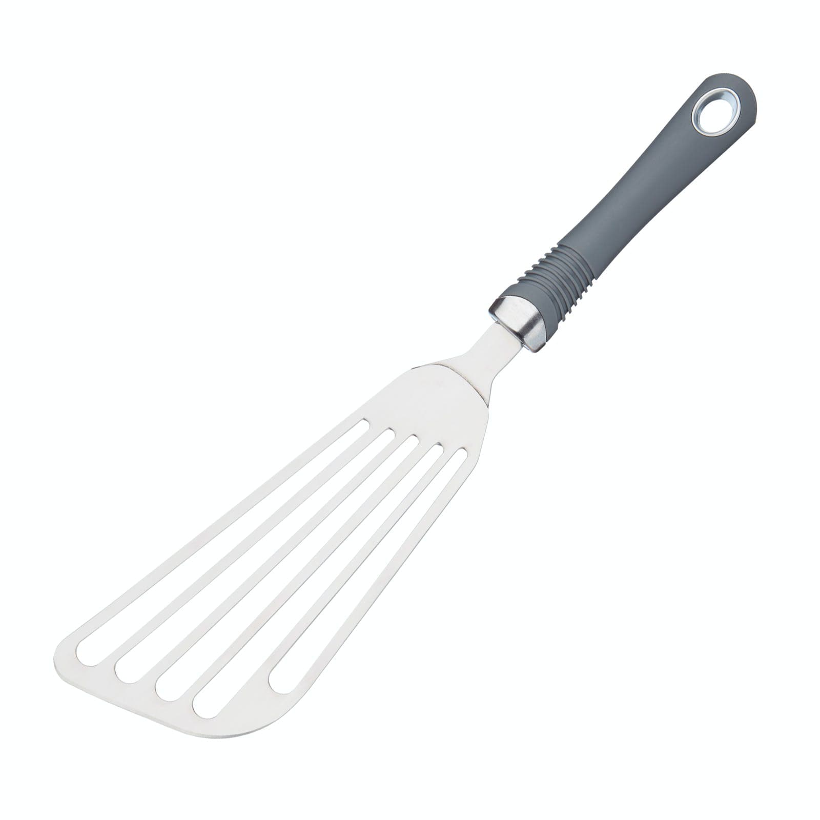 Kitchen Craft Soft Grip Stainless Steel Fish Slice – Slotted Fish Server