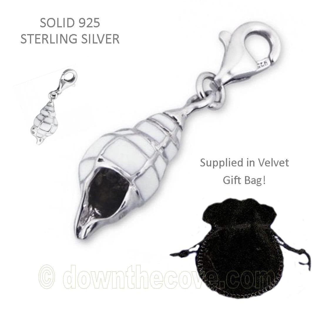 Silver Conch Charm