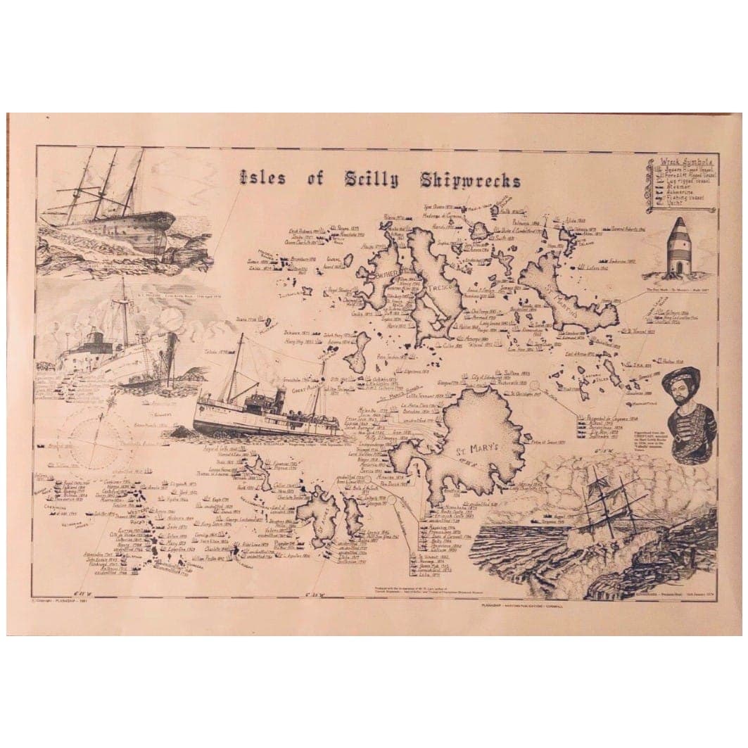 Planaship Maritime Print - Isles of Scilly Shipwrecks
