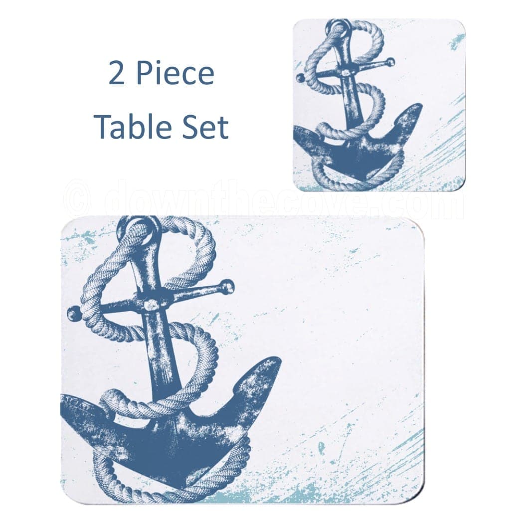 Anchor Placemat & Coaster Set