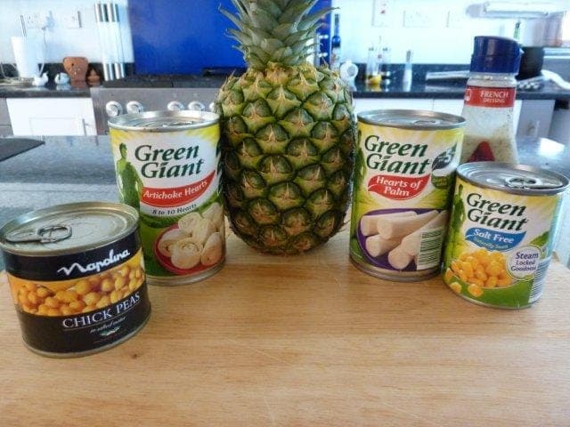 Tropical Salad with Palm Hearts